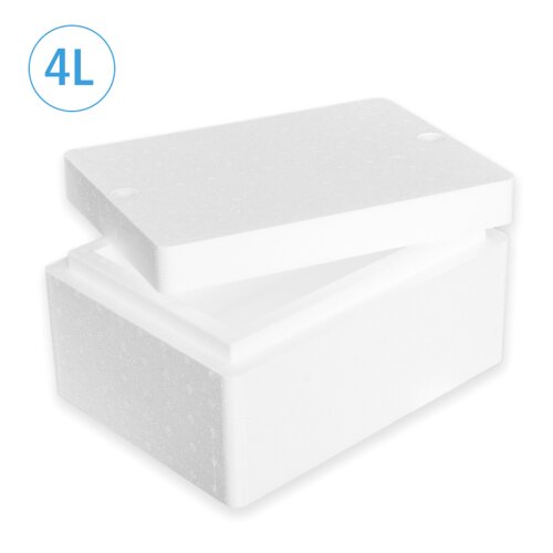 Thermobox Styrofoam box 11,4 liter cooling box shipping container for food,  drinks, medication - Styrofoam made of EPS - reusable insulated box
